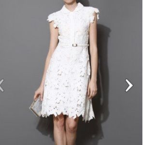 Chicwish Full Flower Cut Out Midi